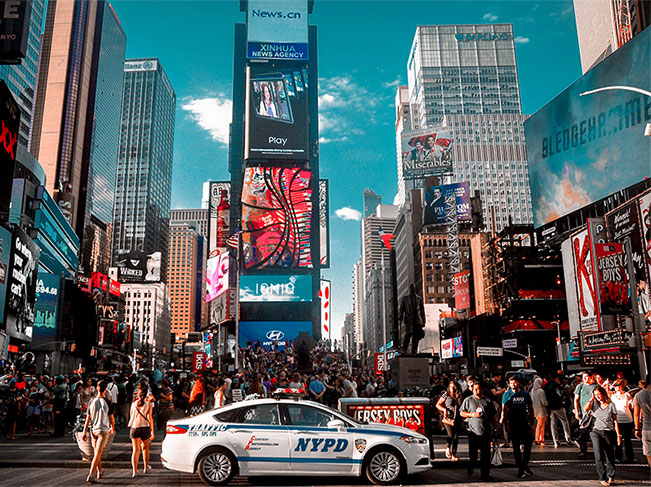 美國時代廣場大屏